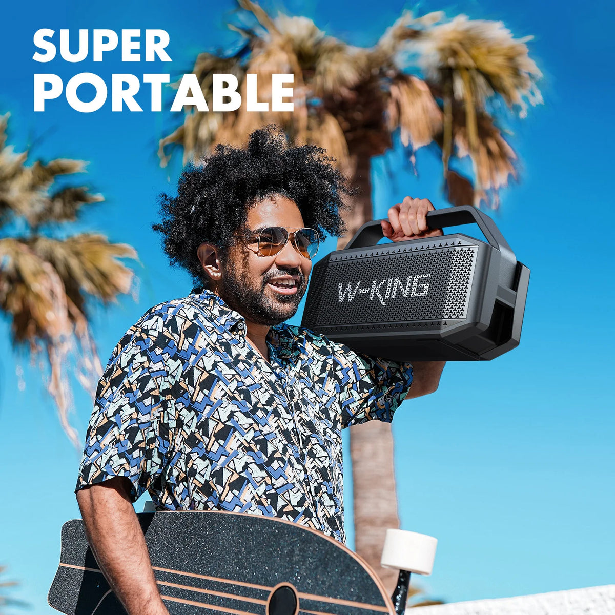 W-King D9-1 Portable Bluetooth Speaker With Subwoofer And IPX6 Waterproof