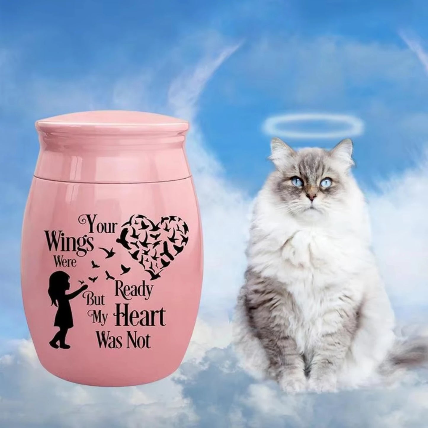 Small Pet Cremation Urn For Personalized Memorial Keepsake