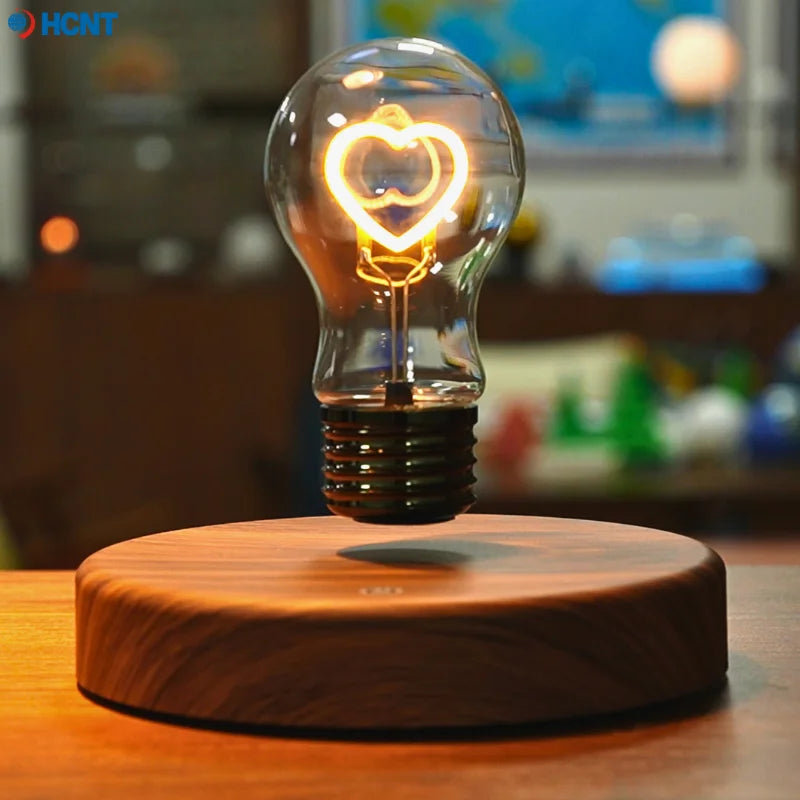HCNT Levitating Bulb Lamp Magnetic Floating Desk Night Light Rotating