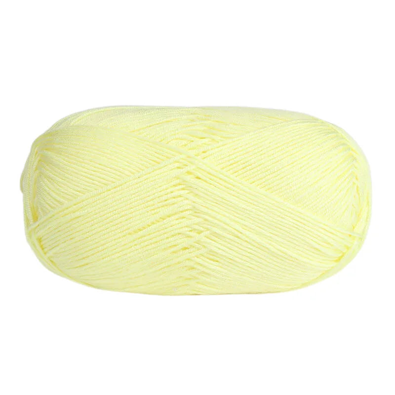 Cotton Bamboo Blend Yarn Hand Knitting Crochet DIY Sweater Dolls