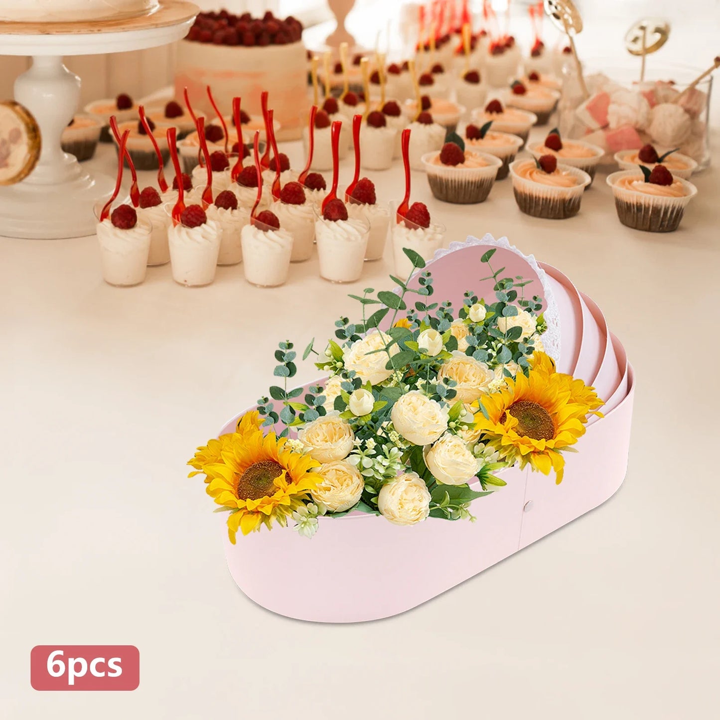 Bymaocar Cradle Gift Box Set 6 Piece Baby Shower Favor