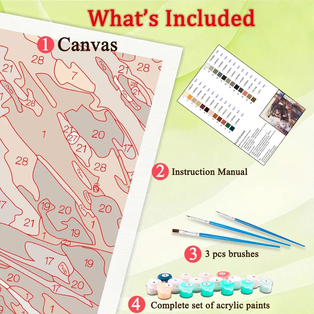 Religious Belief Paint By Numbers Kit For Adults Canvas