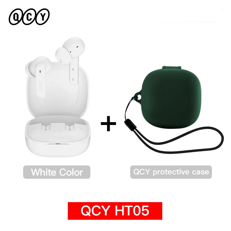 QCY HT05 ANC Wireless Earphones Bluetooth 5.2 ENC HD Call