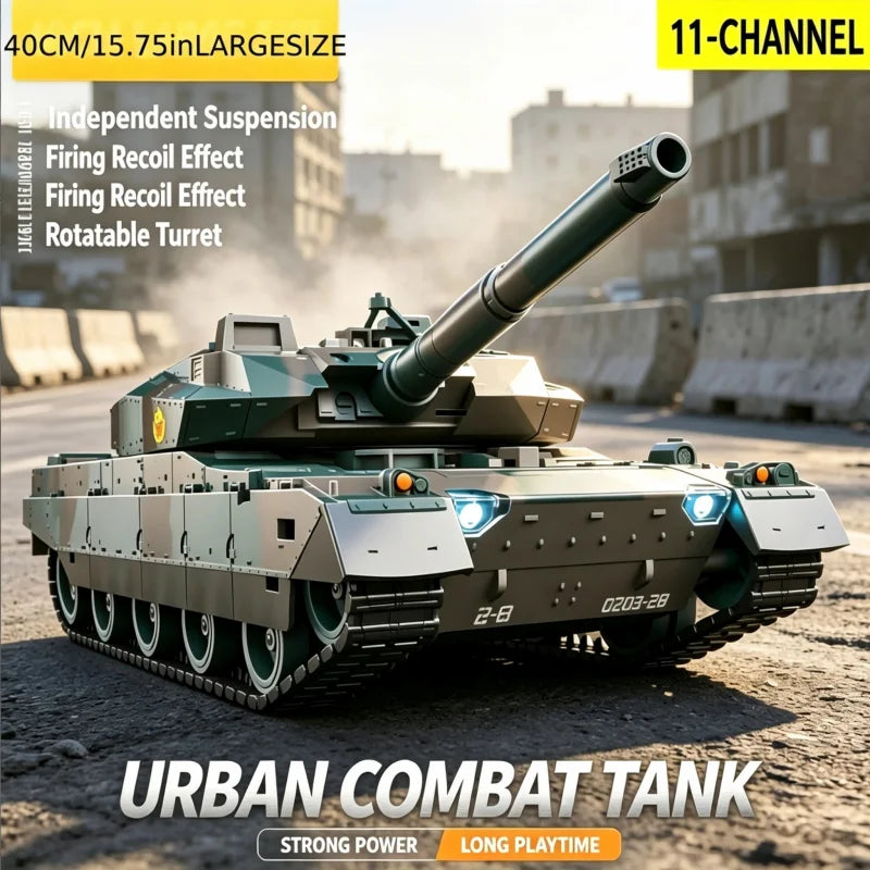 TONGLI Remote Control RC Tank Toy With Shooting Battle Mode