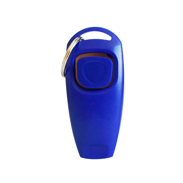 Dog Clicker And Whistle 2 In 1 Training Aid With Key Ring