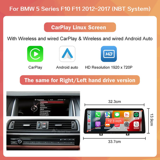 Road Top Wireless CarPlay Android Auto Receiver For BMW F10F11
