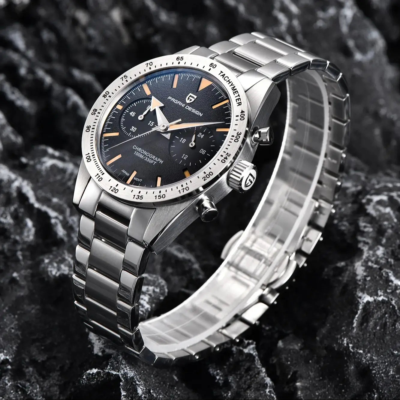 Pagani Design Retro Pilot Quartz Watch For Men Chronograph Waterproof