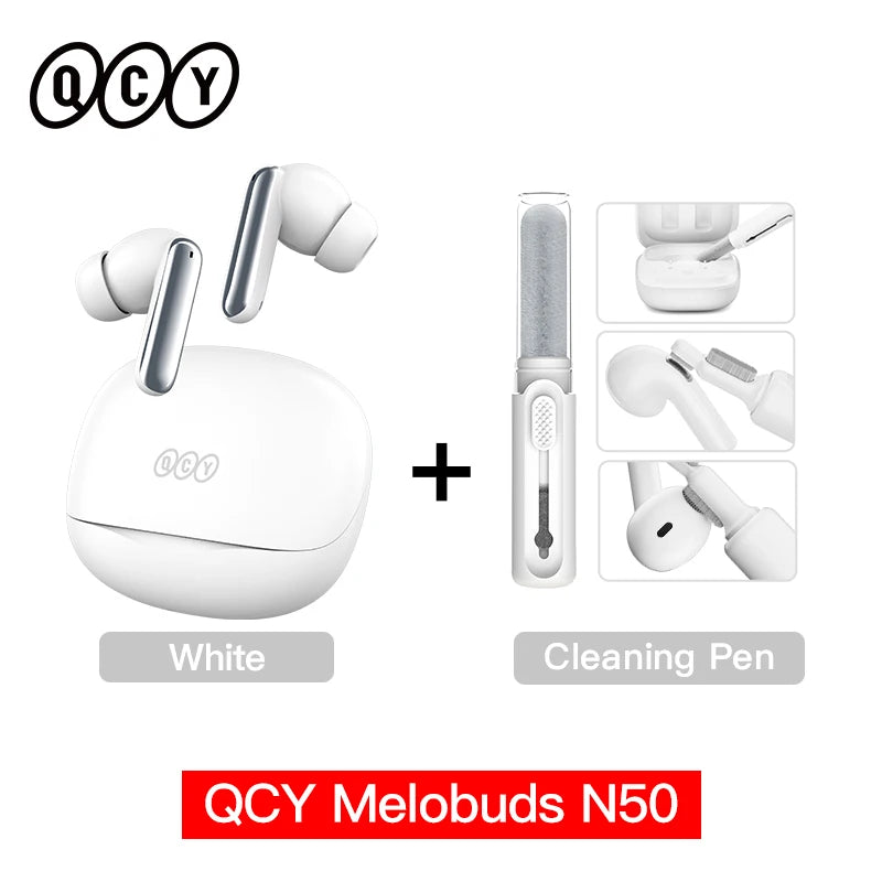 QCY Melobuds N50 ANC Wireless Earphones With Multi Mic Clarity