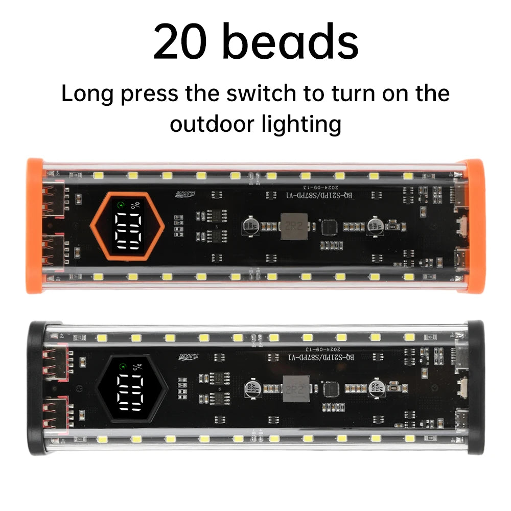 Mecha Transparent 8 Slot 21700 Battery Case Kit Type C