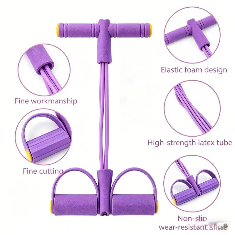 Multifunctional Yoga Pedal Resistance Band for Home Workouts