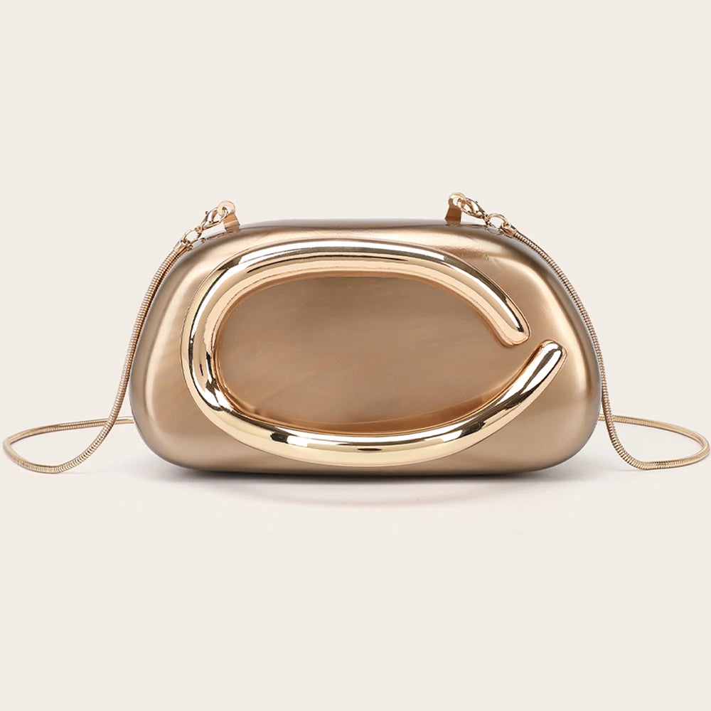 YYWCN Box Bag Metal Details Crossbody Purse