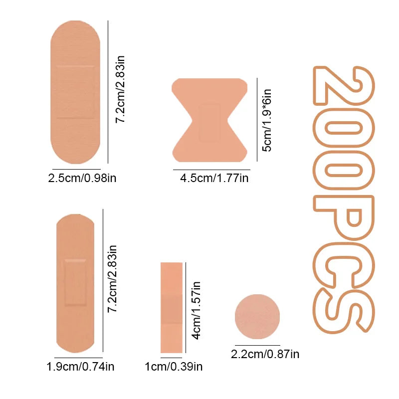 Stretch All Shape Fabric Bandages Invisible Wound Strips