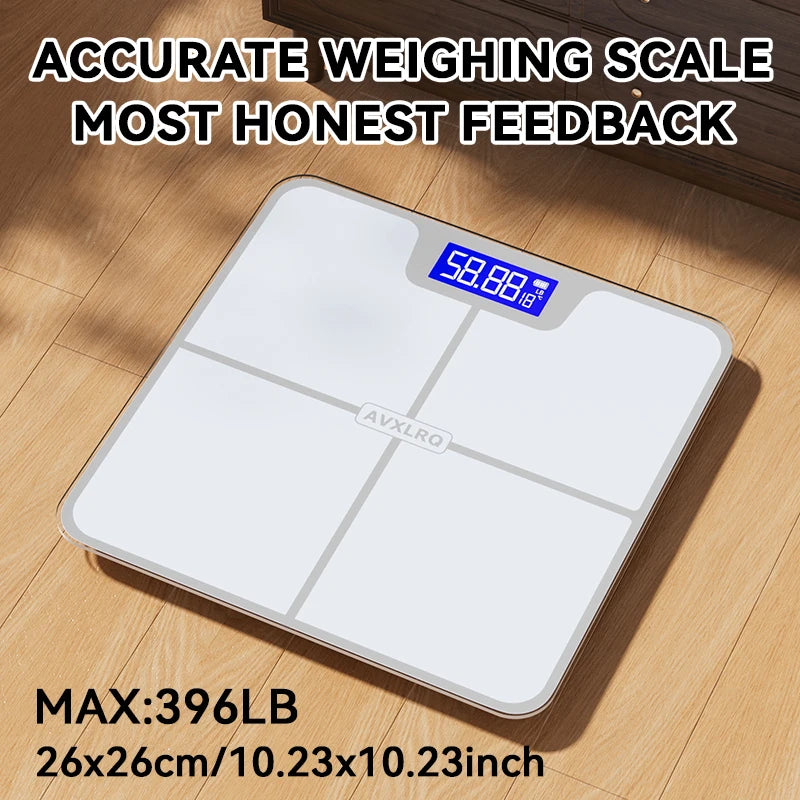 Digital Bathroom Scale With Temperature Display Up To 180 Kg