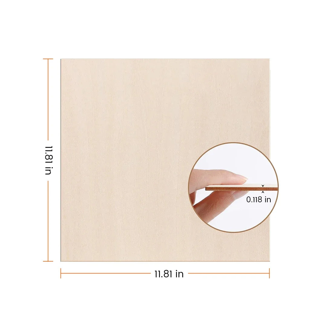 AlgoLaser Birch Plywood Sheets for Laser Engraving and DIY Crafts