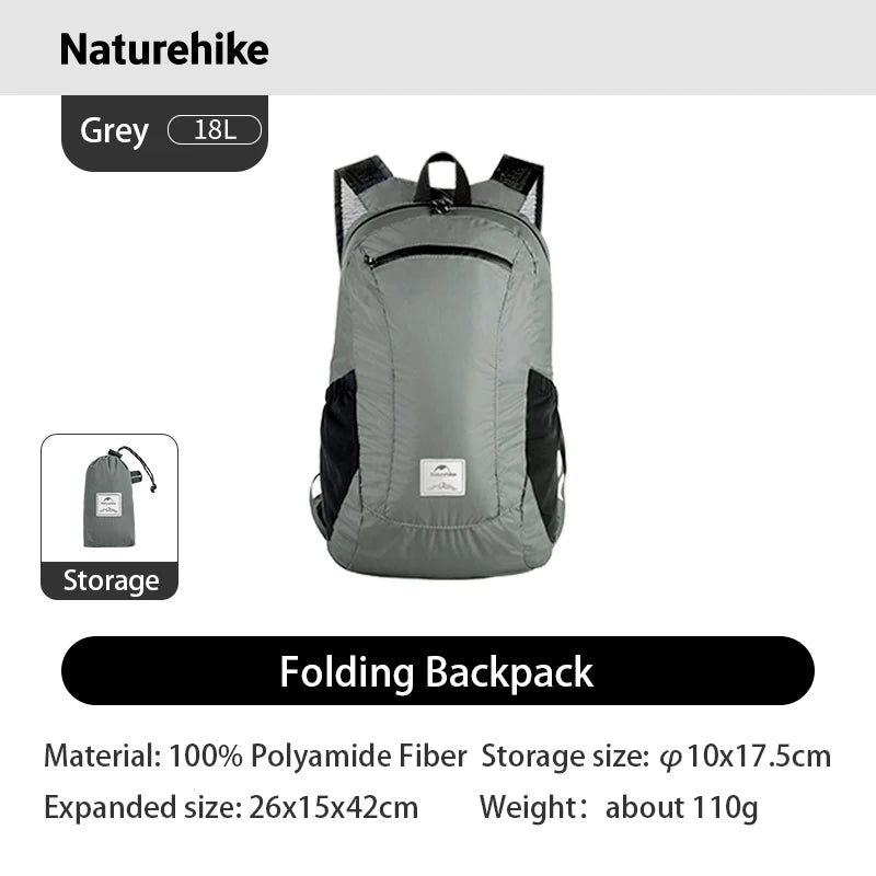 Naturehike Ultralight Folding Backpack Waterproof For Outdoor Use