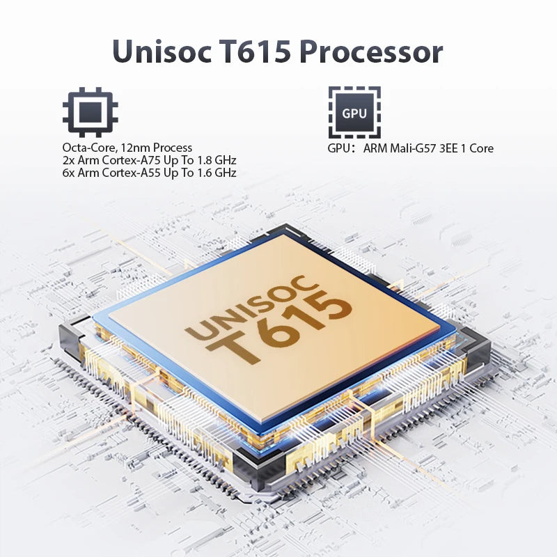 SVITOO Android Tablet With Unisoc T615 16GB RAM 128GB ROM