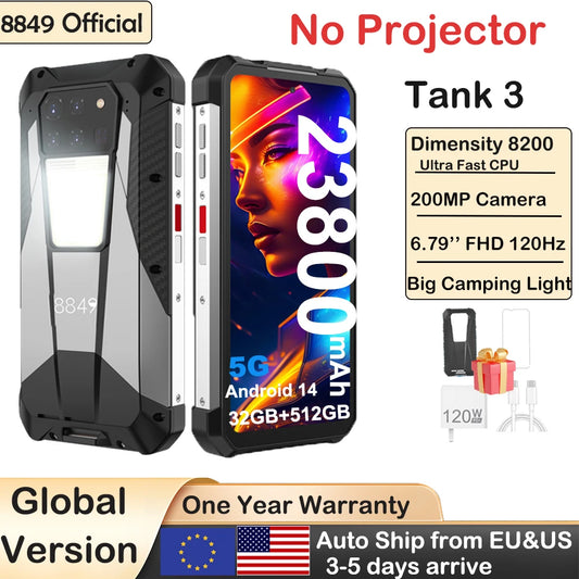 8849 Tank 3 Rugged 5G Smartphone With 23800mAh Battery