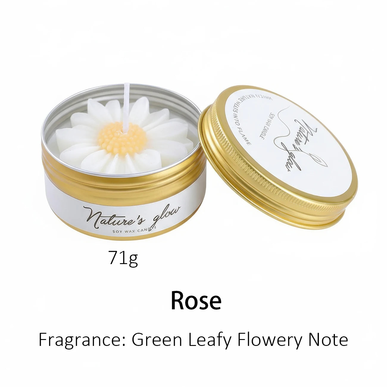 Chamomile Scented Soy Wax Candle Tin For Bedroom Decor