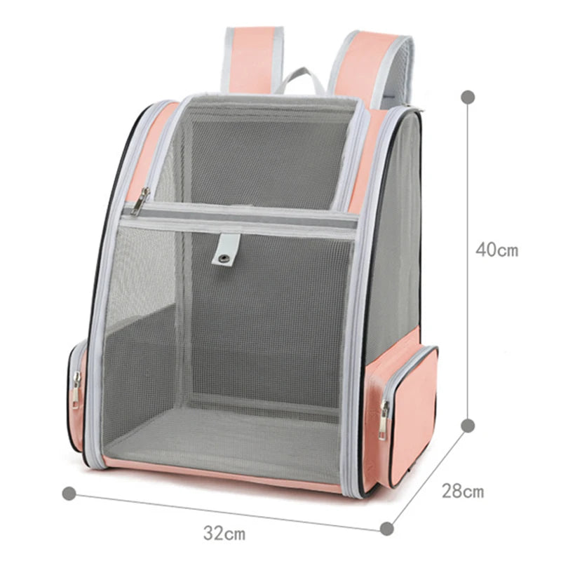 Pawstrip Cat Carrier Bag Outdoor Travel Backpack Breathable for Small Pets