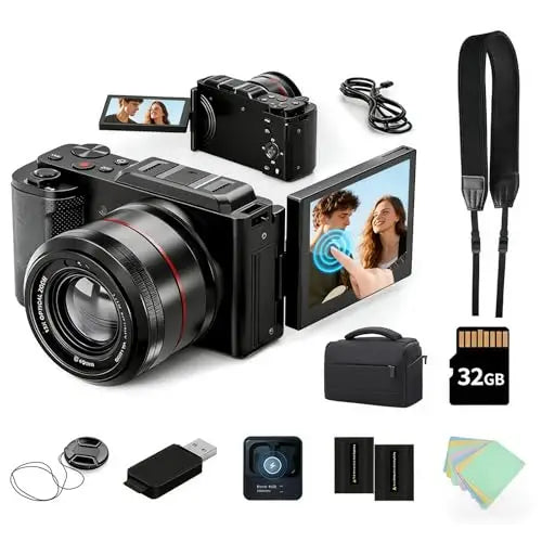 5K Digital Camera 64MP With 16x Optical Zoom Vlogging