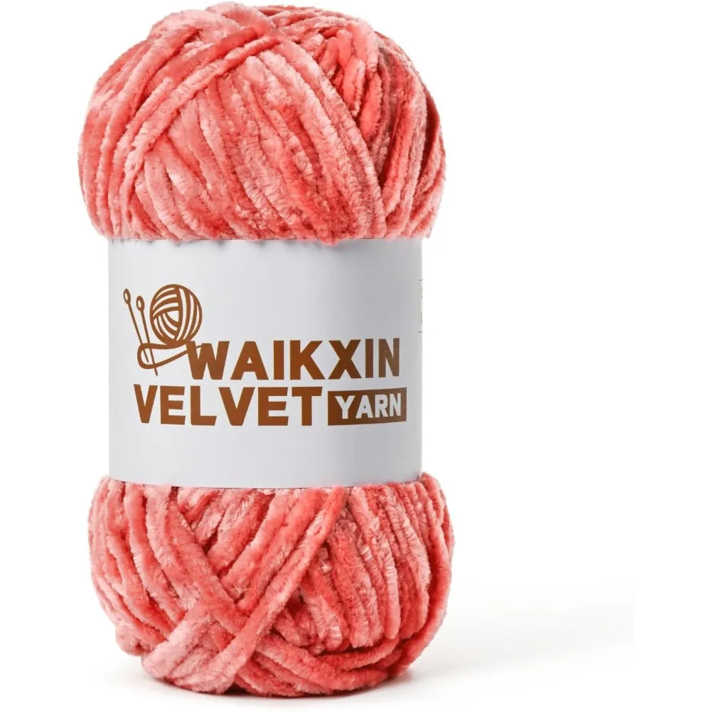 Chunky Chenille Velvet Yarn For Crochet Amigurumi Soft Plush Projects