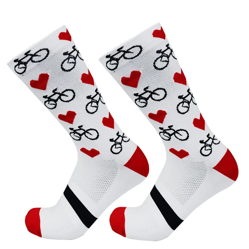 Professional Competition Compression Cycling Socks For Men And Women