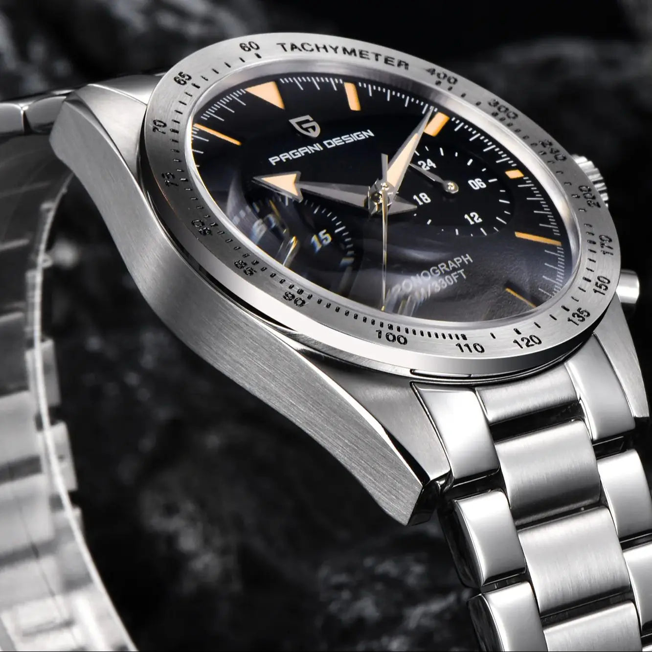 Pagani Design Retro Pilot Quartz Watch For Men Chronograph Waterproof