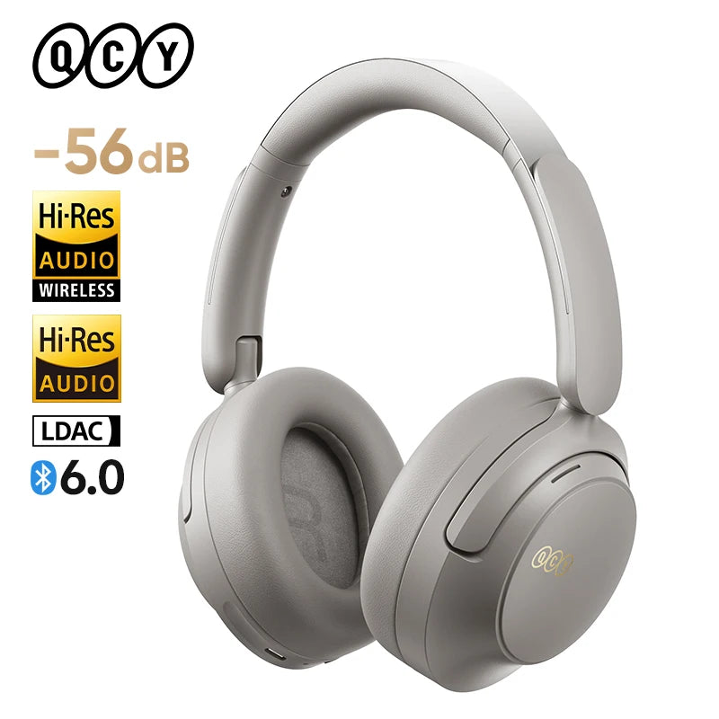 QCY H3S Over Ear Headphone HiRes LDAC Wireless ANC Earphone Bluetooth 6.0