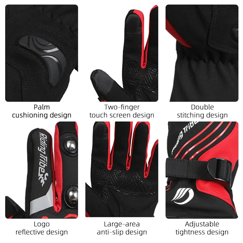 Winter Motorcycle Gloves for Riding Cycling Skiing and Outdoor Sports