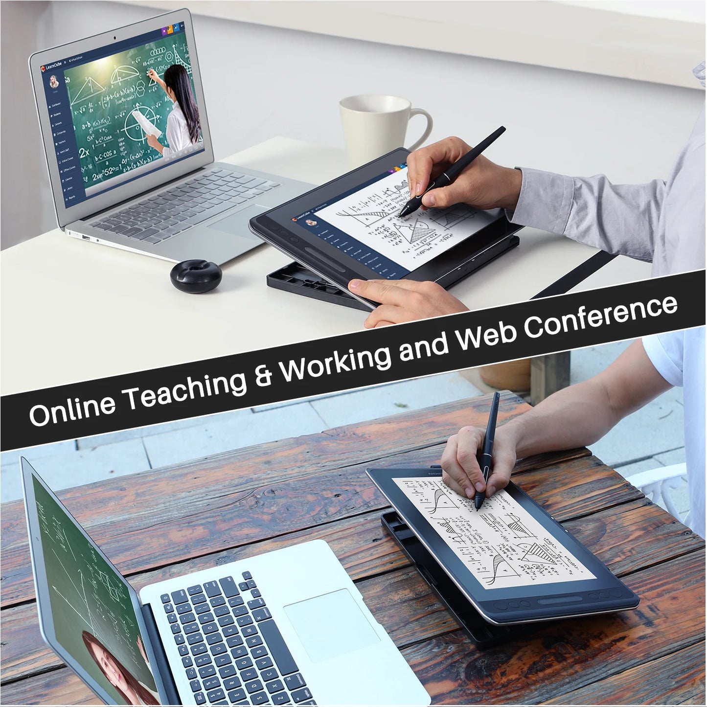 HUION Kamvas Pro Graphics Tablet With Battery Free Stylus