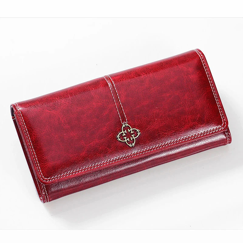 Women's PU Leather Wallet With Card Holder And Coin Pocket