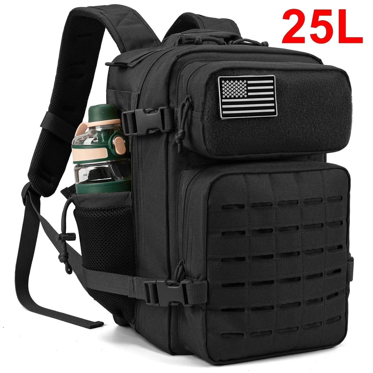 ReFire Gear Tactical Molle Bug Out Bag Dual Cup Holder