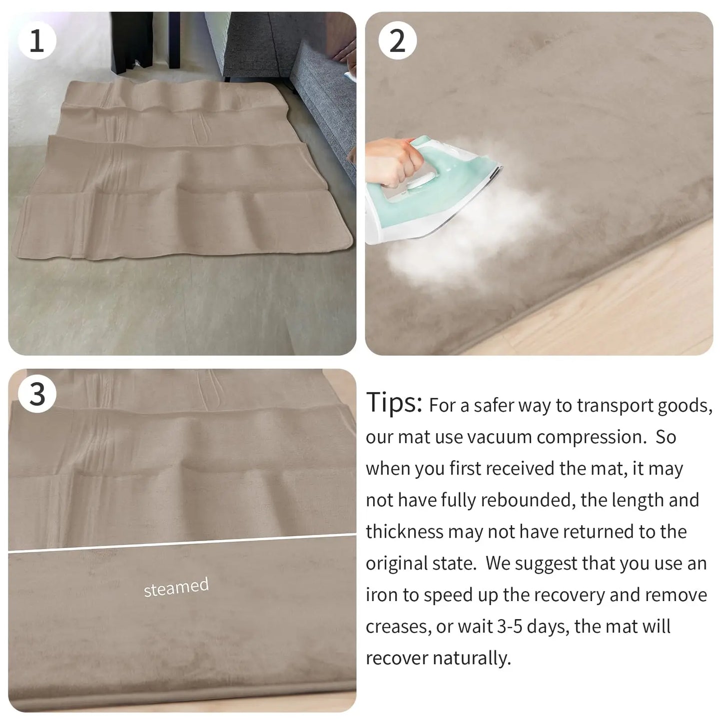 PaPaMat Non Slip Baby Play Mat Solid Carpet Living Room