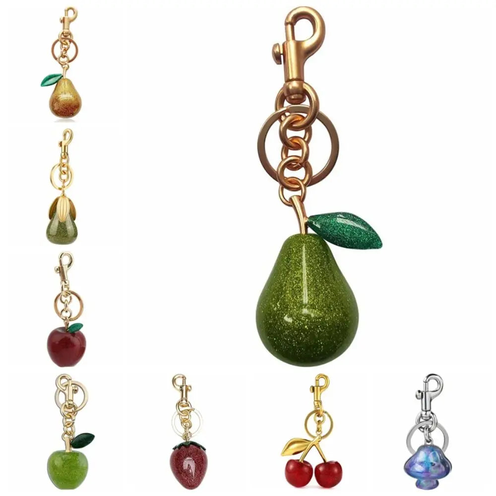 Cute Crystal Bag Charm With Metal Handbag Keychain Pendant