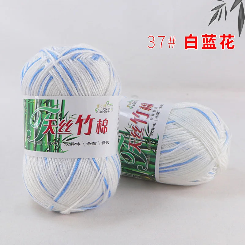 Cotton Bamboo Blend Yarn Hand Knitting Crochet DIY Sweater Dolls
