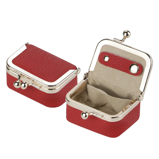 Royal Bagger Genuine Cow Leather Mini Coin Purse Kiss Lock