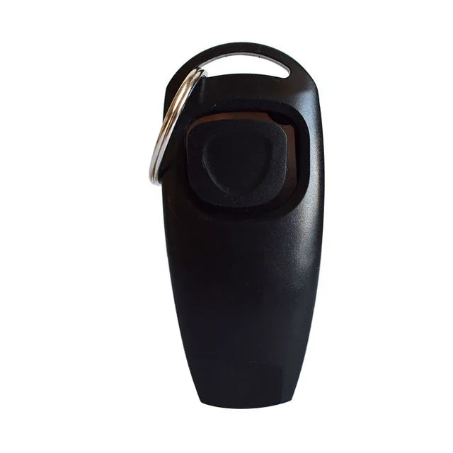 Dog Clicker And Whistle 2 In 1 Training Aid With Key Ring