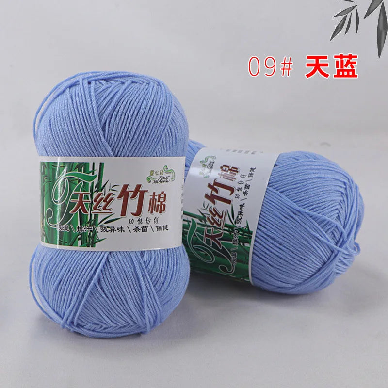 Cotton Bamboo Blend Yarn Hand Knitting Crochet DIY Sweater Dolls