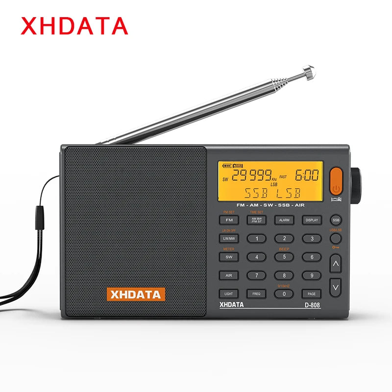 XHDATA D-808 AM FM SW MW SSB Radio Portable Receiver