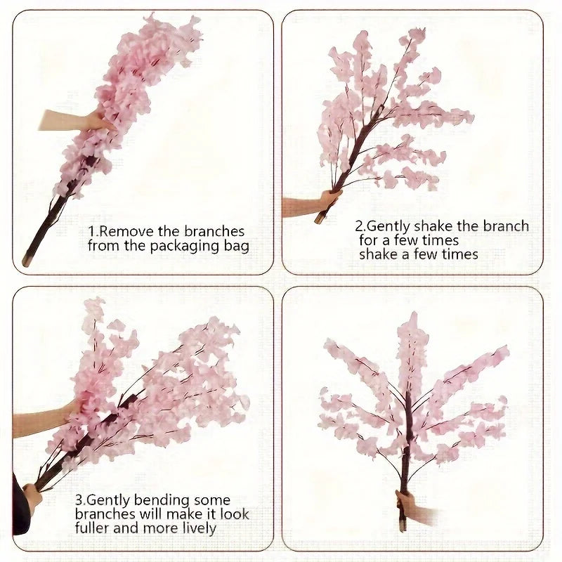 Artificial Cherry Tree Indoor Decor Handmade Realistic Blossom Tree CelebrationsPro
