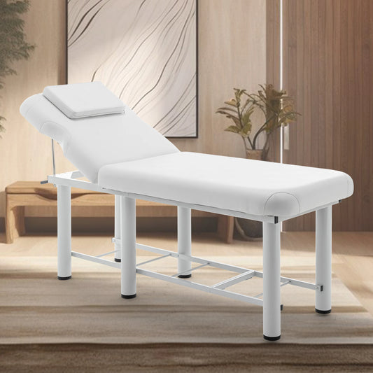 Height Adjustable Portable Folding Upholstered Leather Massage Table