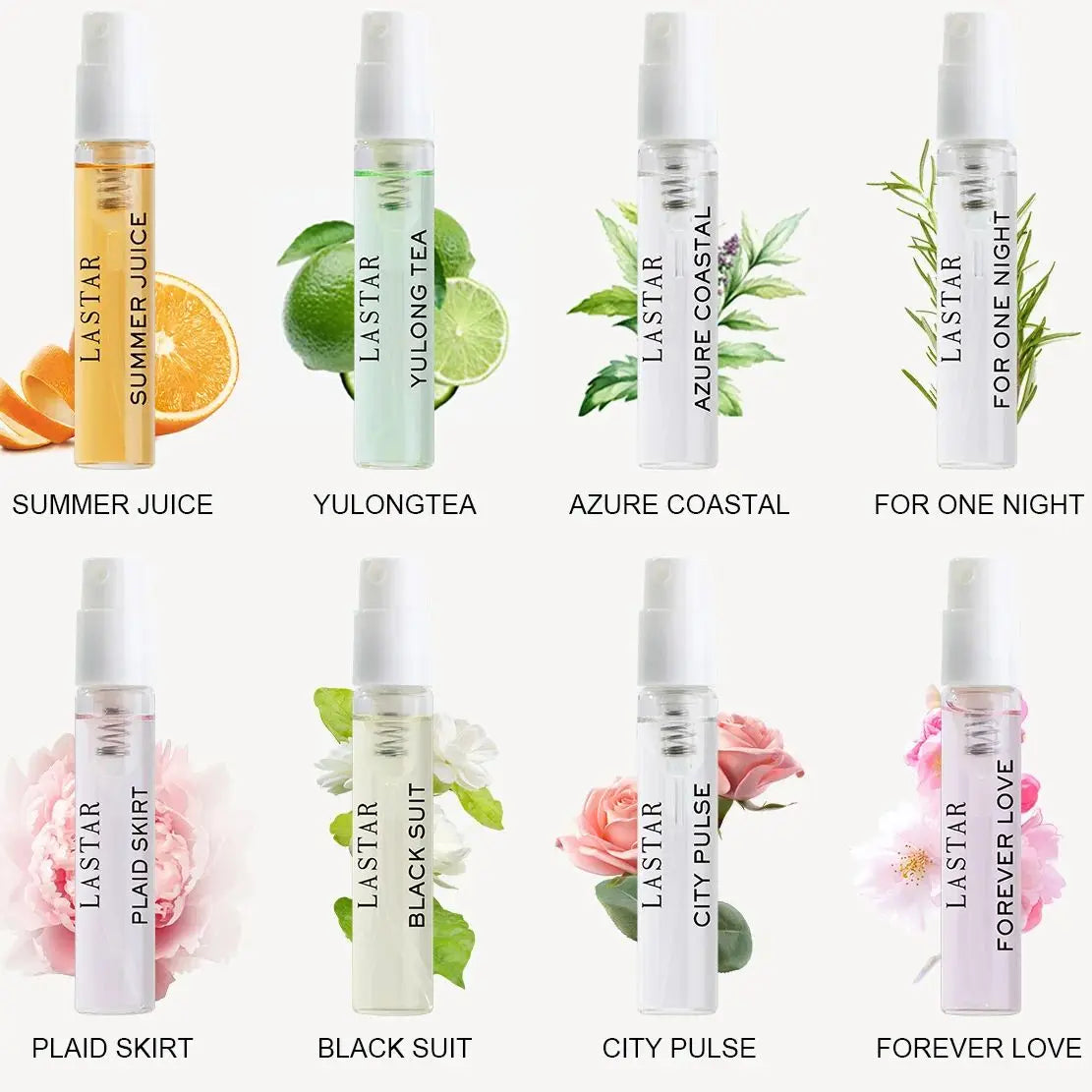 LASTAR Women's Perfume Set With Eight Fragrances Long Lasting