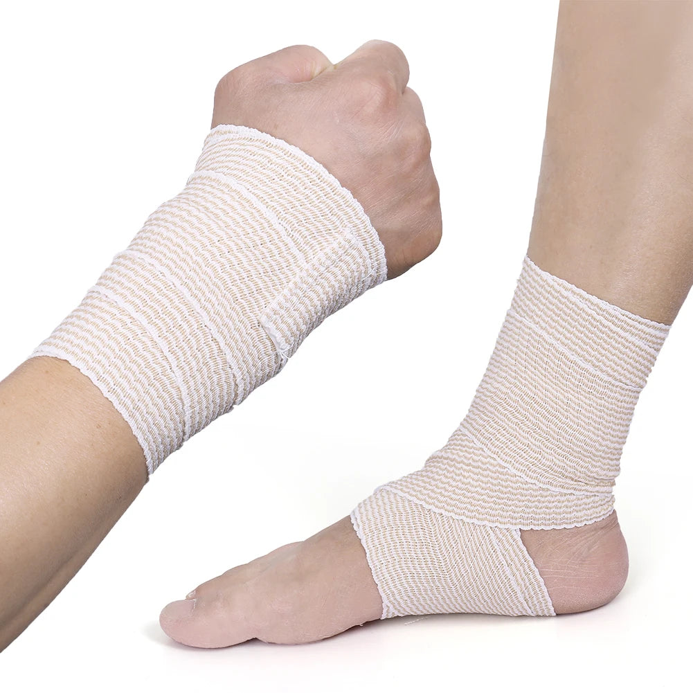 Elastic Bandage Wrap Cotton Compression Support for First Aid