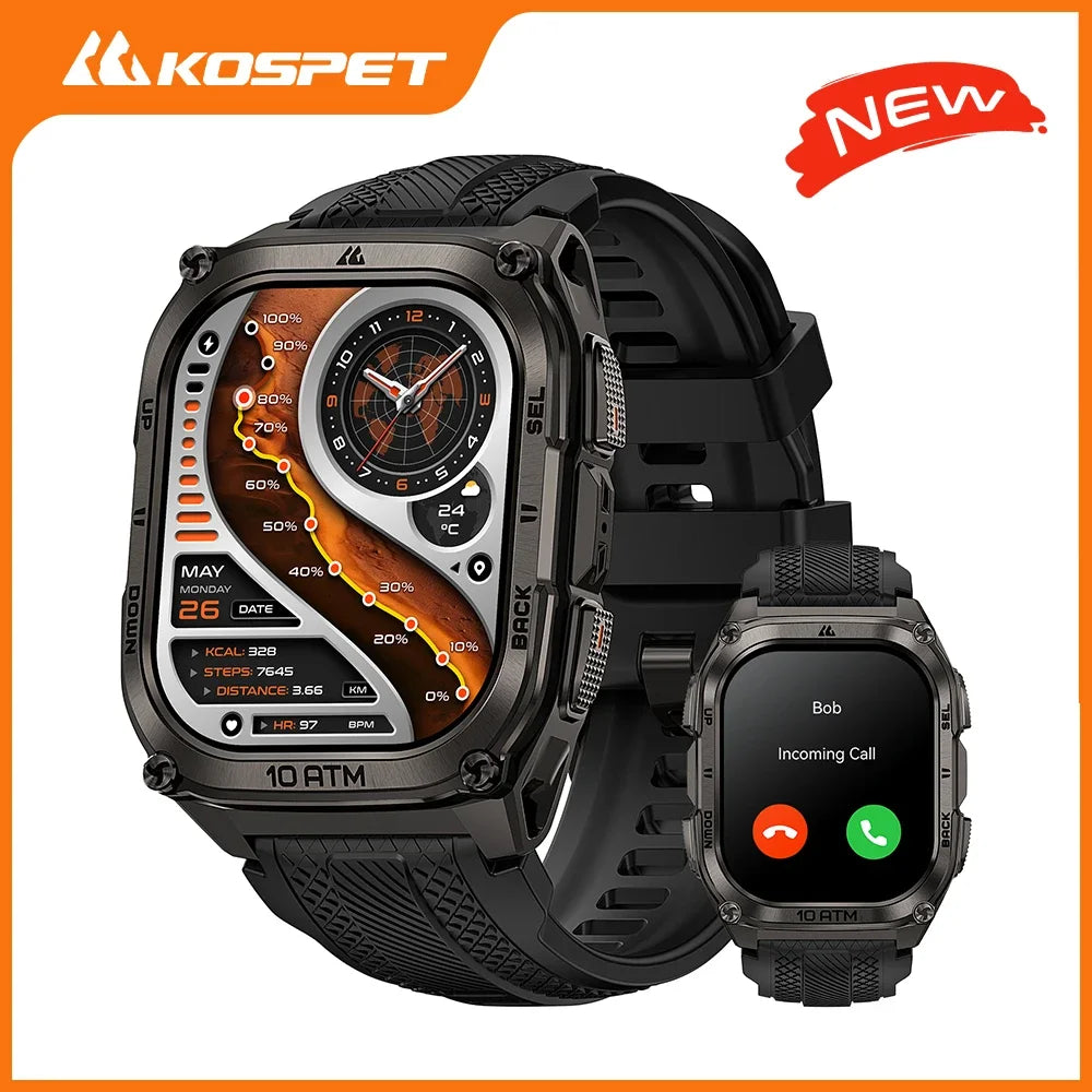 KOSPET Tank M4 Smartwatch GPS Offline Maps 10ATM Waterproof