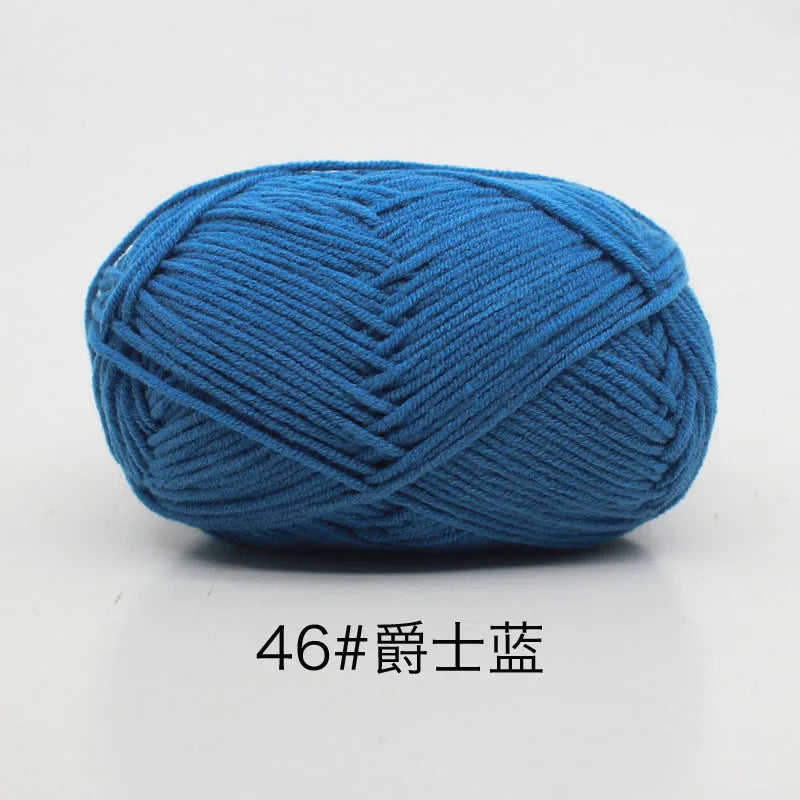 Milk Cotton 4 Ply Yarn For Crochet And Knitting Crafts