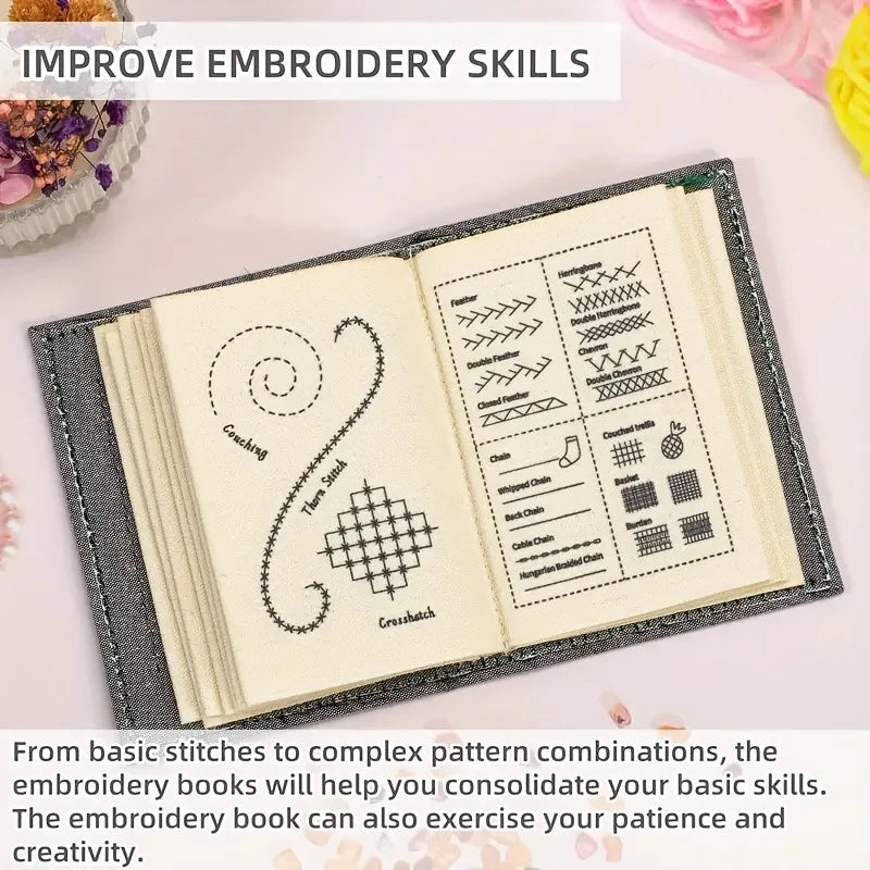 DIY Embroidery And Cross Stitch Needlework Tutorial Book