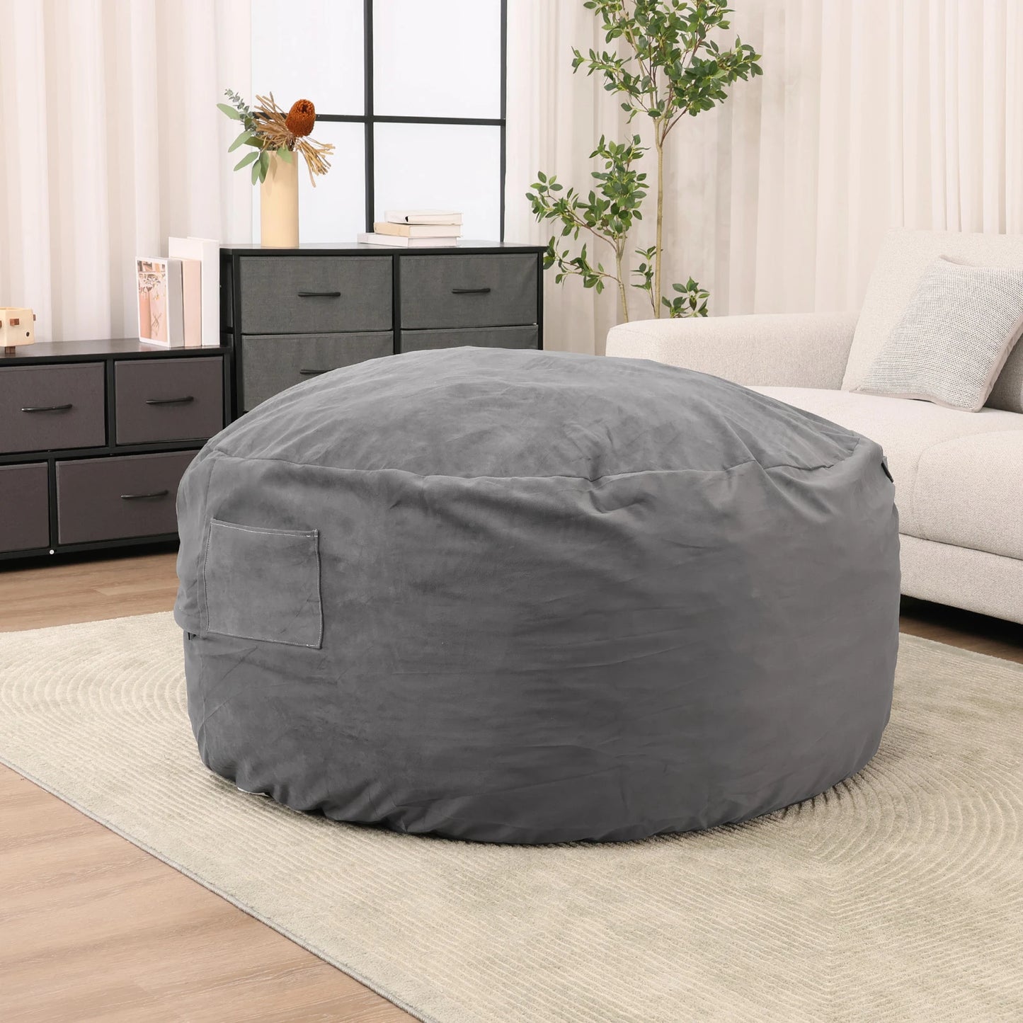 JHK Oversized Bean Bag Chair Removable Cover For Gaming