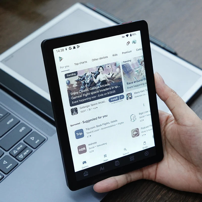 BIGME B6 Color E Ink Ereader With Front Light Android 14 OS