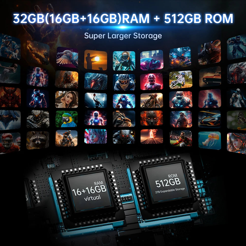 8849 Shark 3 Rugged Smartphone Android 14 32GB Ram 512GB