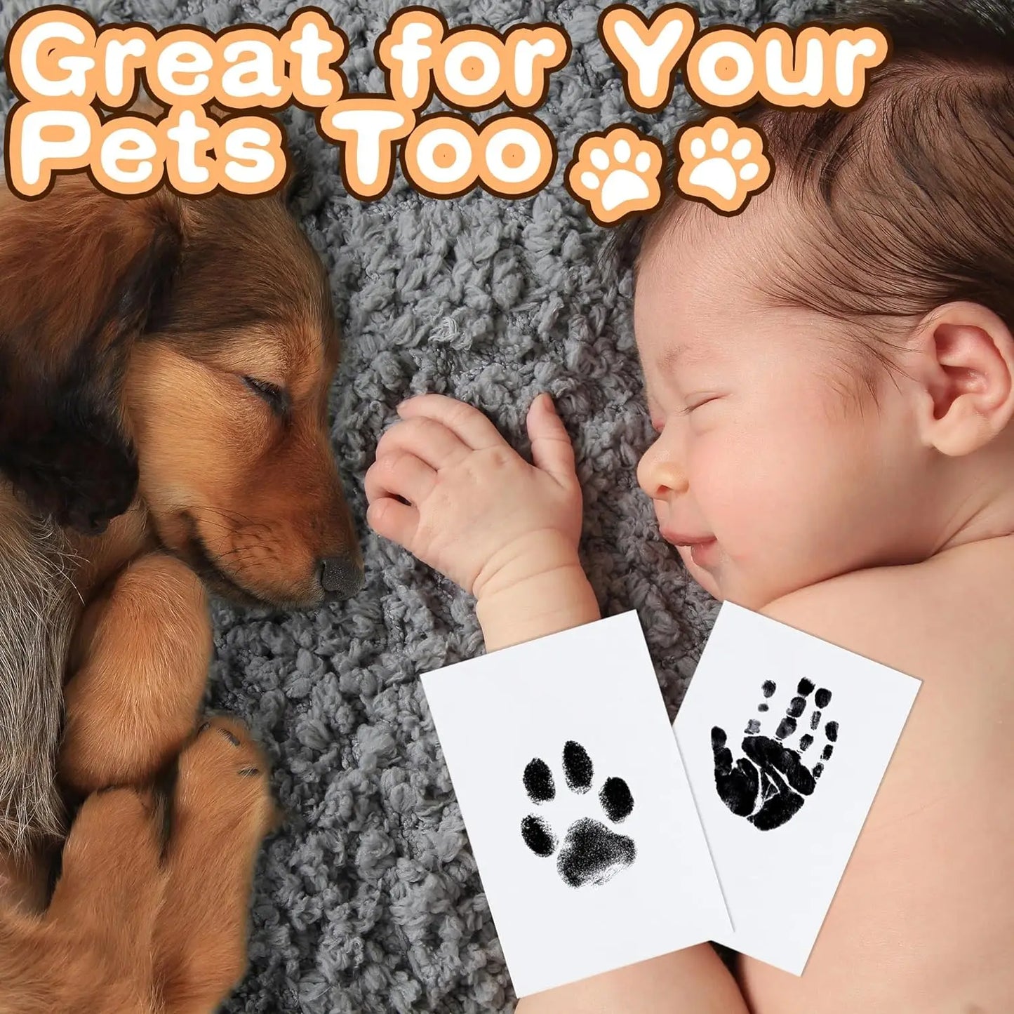 Paw Print Clean Touch Ink Pad Kit for Pets Keepsake